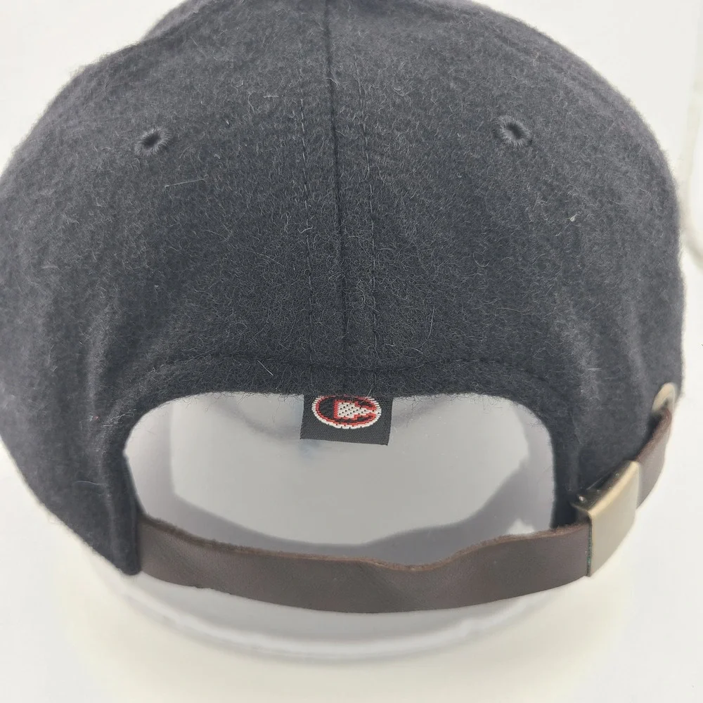 Colosseum Tennessee Volunteers Cap Mens Black Wool Chenille Leather Strap Hat